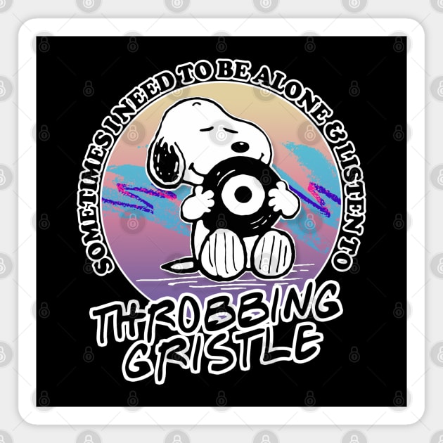 Throbbing Gristle / Vinyl Obsessive Comic / Fan Art Design Magnet by DankFutura